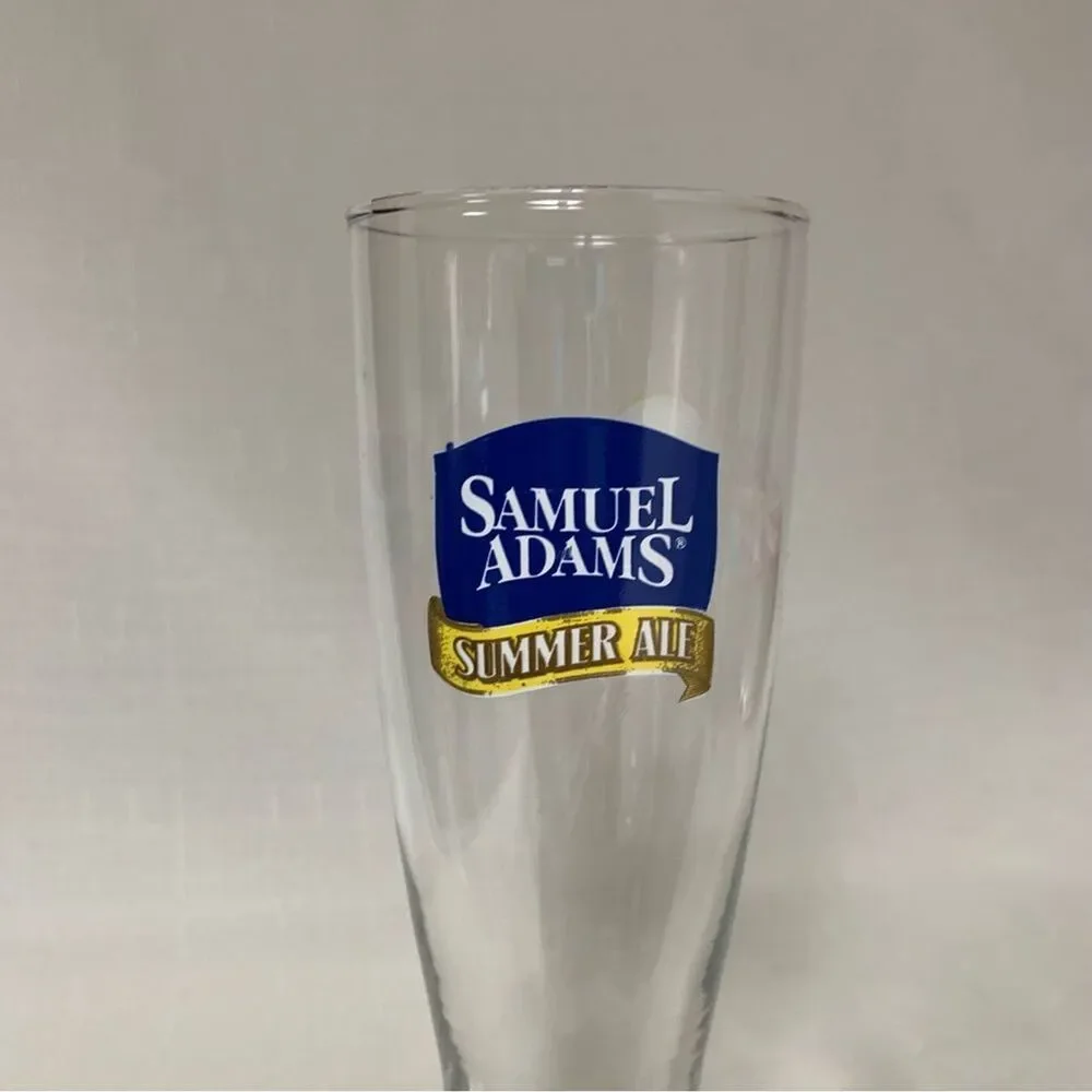 Samuel Adams Seasonal Brew Tall Pint Glass Pilsner Classic Beverage Drinkware